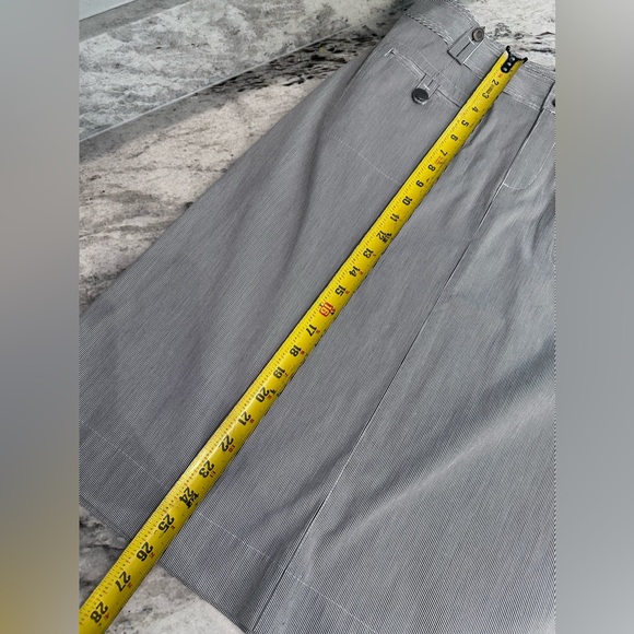 CHRISTOPHER & BANKS BLUE & WHITE PINSTRIPE STRETCH 2 PC SUIT Sz 10 - Picture 13 of 16